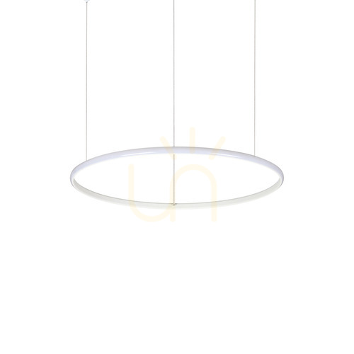 Check Pendant Light Ideallux HulaHoop SP D061 White LED 61 cm 258775