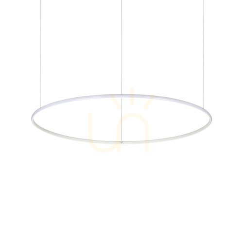 Check Pendant Light Ideallux HulaHoop SP D100 White LED 46W 258751