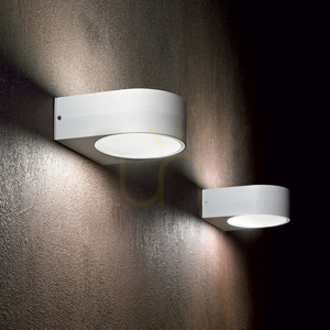 Outdoor Wall Lamp Ideallux IKO AP1 White Metal E27 018522 small 2