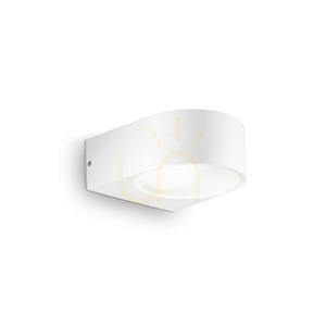 Outdoor Wall Lamp Ideallux IKO AP1 White Metal E27 018522 small 0
