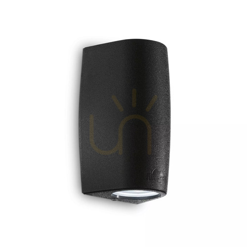 Check Outdoor Wall Lamp Ideallux Keope AP2 Nero Black GU10 2-Light 147819