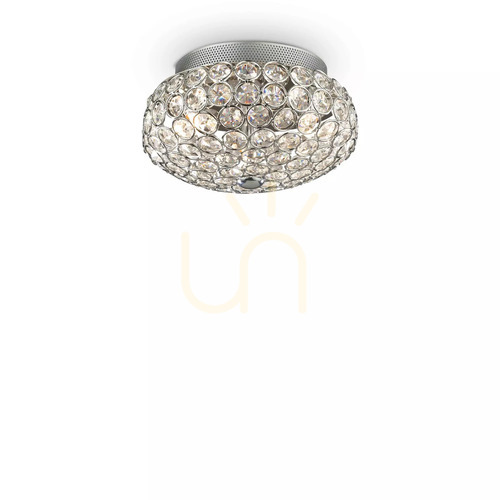 Check Plafon sufitowy Ideal Lux King PL3 Cromo chrom 3xG9 25,5 cm 075389