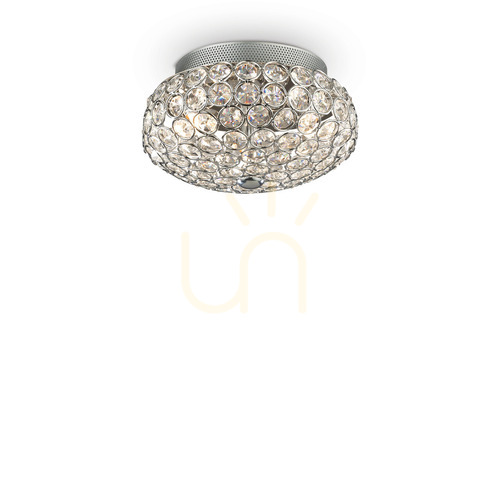 Check Plafon sufitowy Ideal Lux King PL3 Cromo chrom 3xG9 25,5 cm 075389