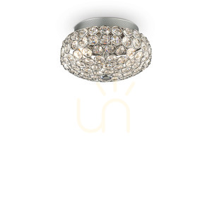 Plafon sufitowy Ideal Lux King PL3 Cromo chrom 3xG9 25,5 cm 075389 small 0