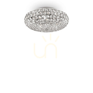 Plafon Ideallux King PL5 Cromo chrome crystal 38 cm 075419 small 0