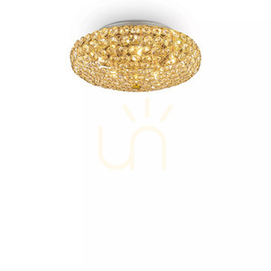 Plafon Ideallux KING PL5 ORO złoty 5xG9 38 cm 073187 small 1
