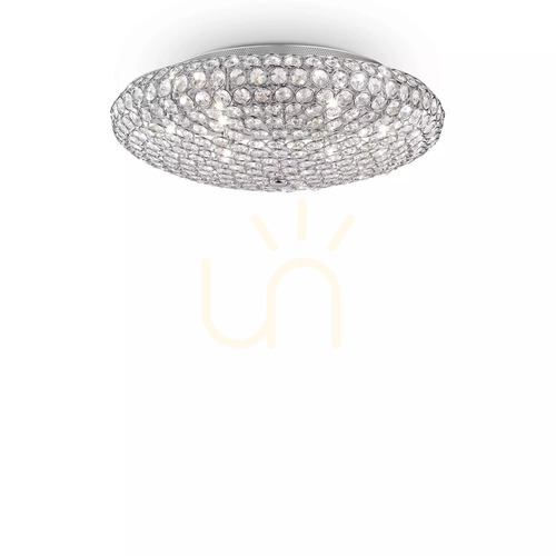 Check Plafon sufitowy Ideallux King PL9 Cromo chrom 9xG9 53,5 cm 073255
