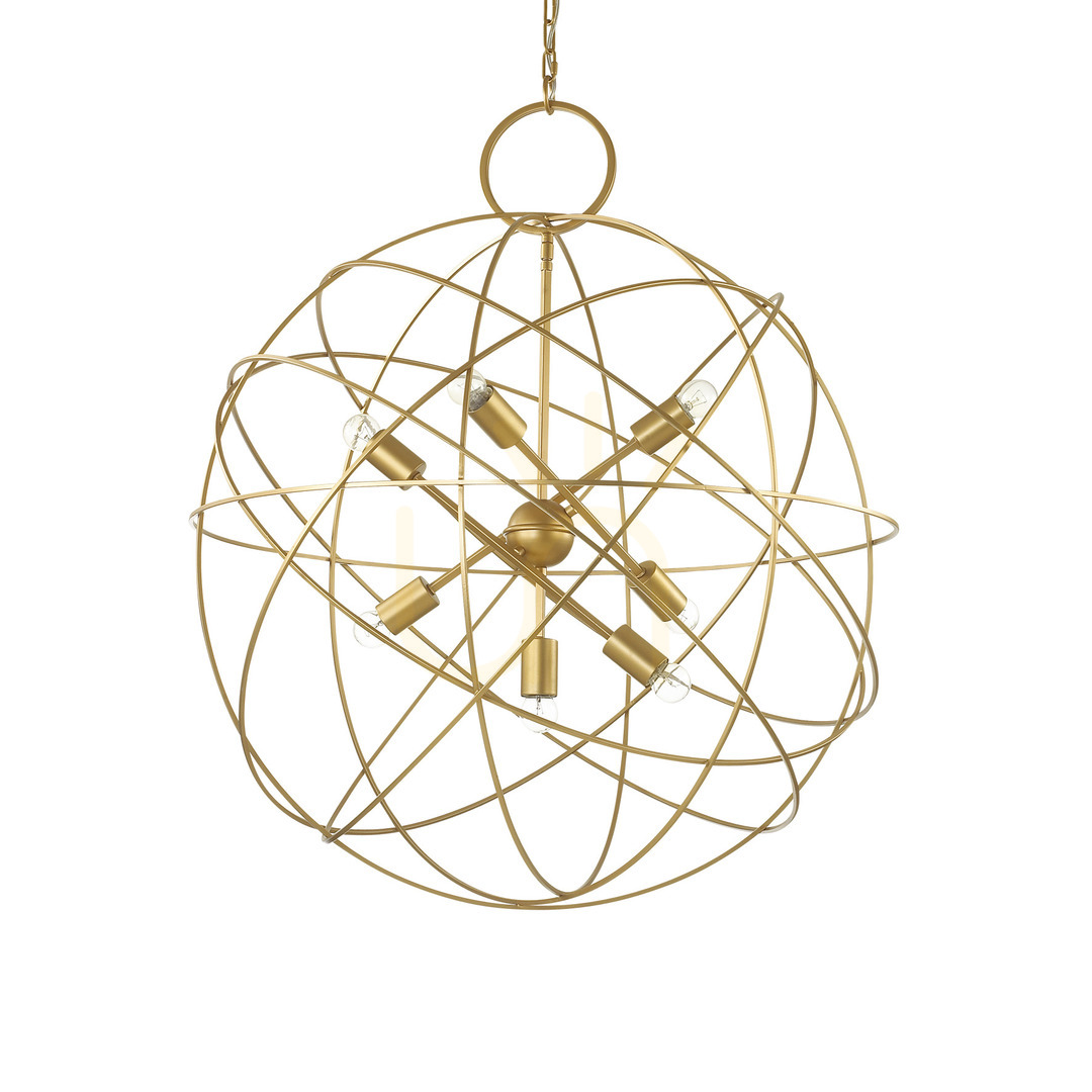 Pendelleuchte Ideallux KONSE SP7 Gold 80 cm Metall E27 156033