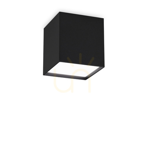 Check Plafond Ideallux KUBIKO PL NERO 303314 czarny LED 10W 10 cm