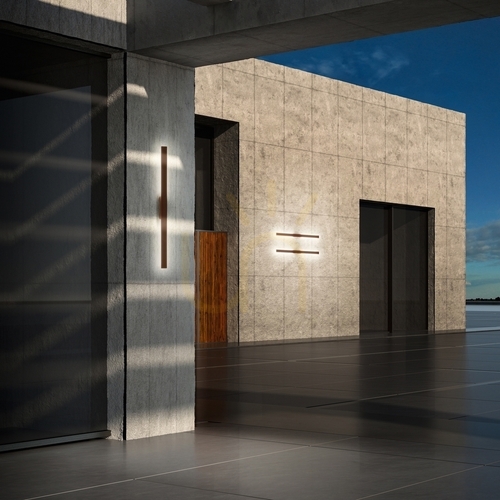 Check Outdoor Wall Lamp Ideallux LINEA AP D104 White LED 20W 313474