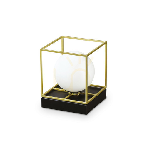 Check Table Lamp Ideallux Lingotto TL1 Small Brass 259222
