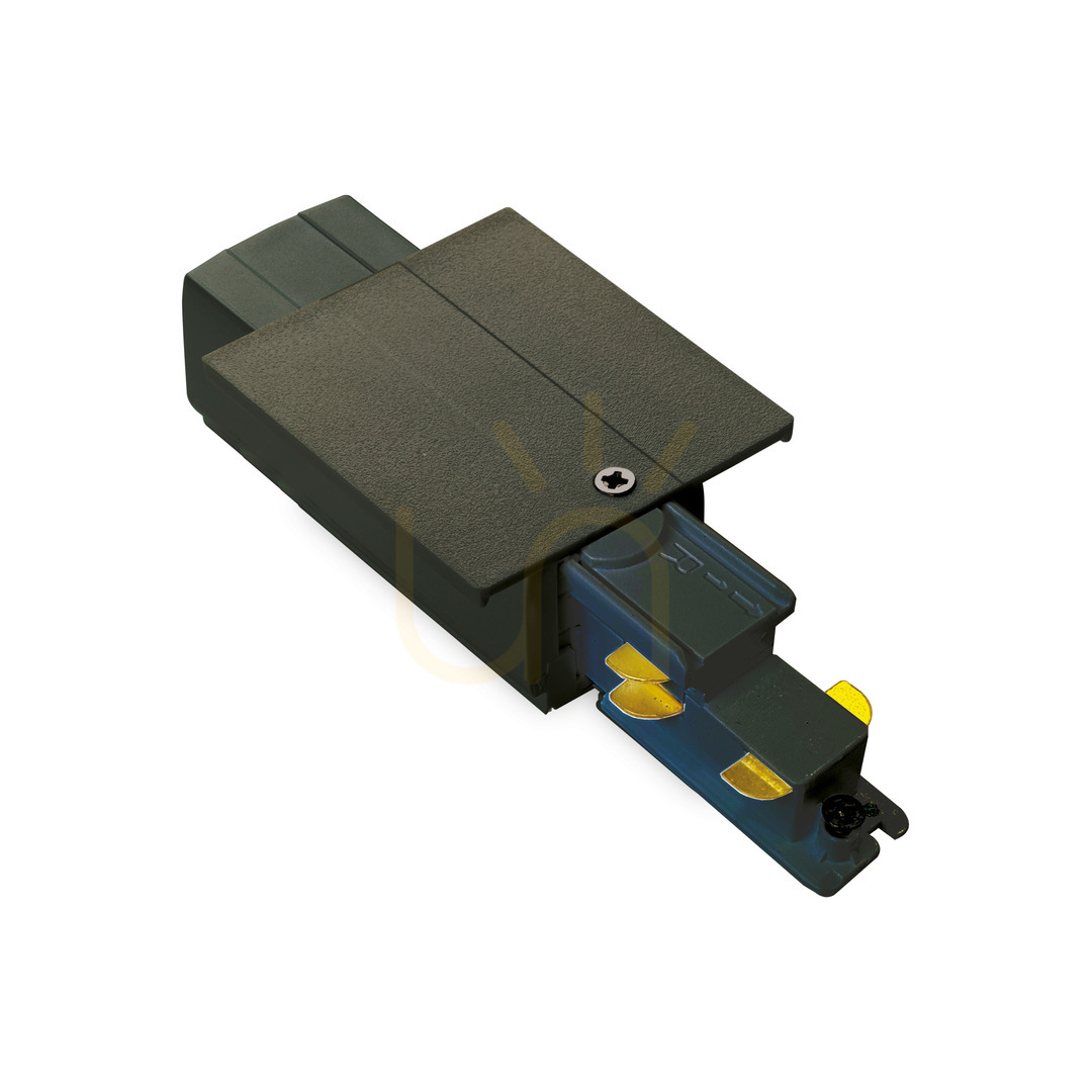 Schienenverbinder Endstück links Ideallux LINK DALI 1-10V schwarz 256078