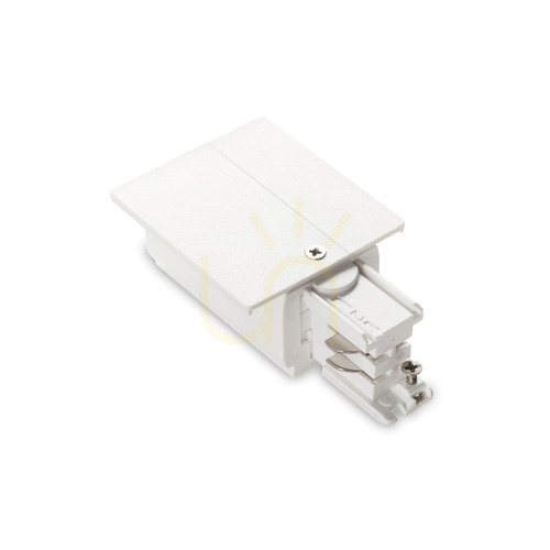 Check Track Connector End Left with Switch Ideallux LINK White 188072