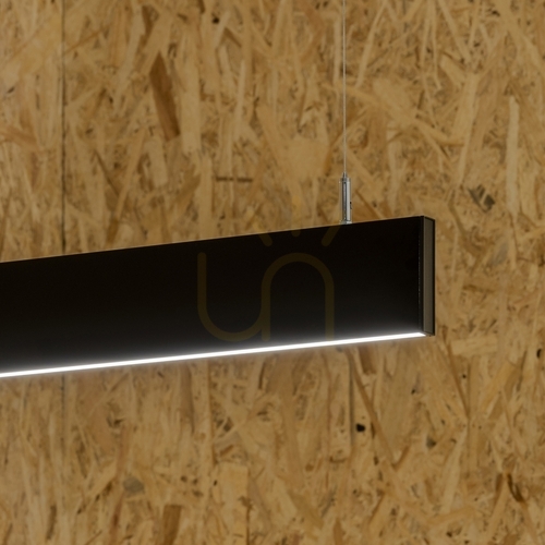 Check Pendant Light Ideallux Steel Linus SP Black 120 cm LED 32W 4000K 268217