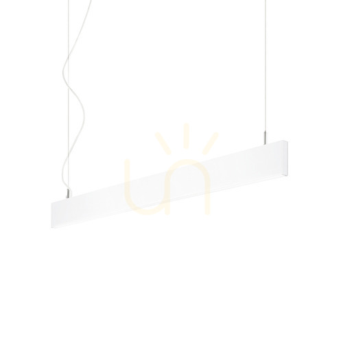 Check Pendant Light Ideallux Linus SP Steel White LED 32W 4000K 120 cm 268231