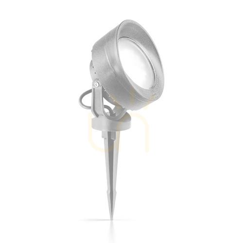 Check Spotlight Ideallux LITIO PR1 Grey Outdoor Wall Light GX53 145334