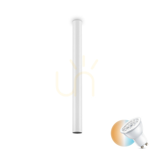 Check Ideal Lux LOOK PL1 ROUND D6.0 H075 white GU10 ceiling light 233352
