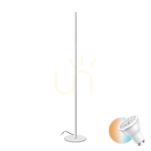 Standing Lamp Ideallux Look PT1 White LED 24W 3000K 180 cm 304922 small 0