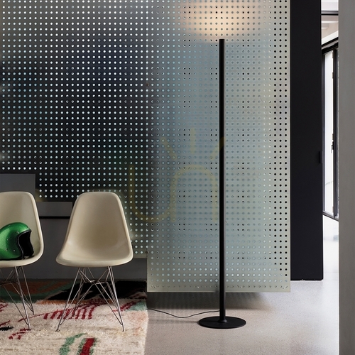 Check Standing Lamp Ideallux LOOK 304915 Black LED 24W 180 cm