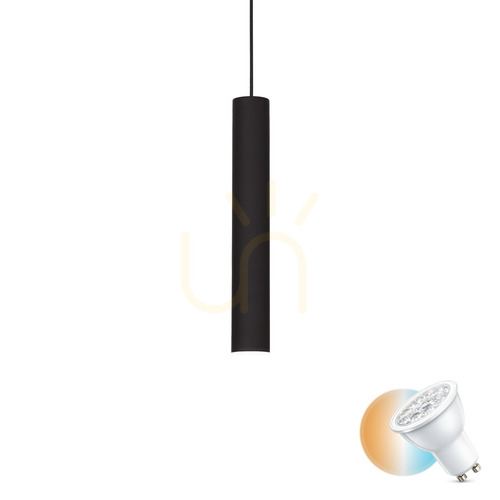 Check Track Light Ideallux Look Black GU10 1-Light Metal 231631
