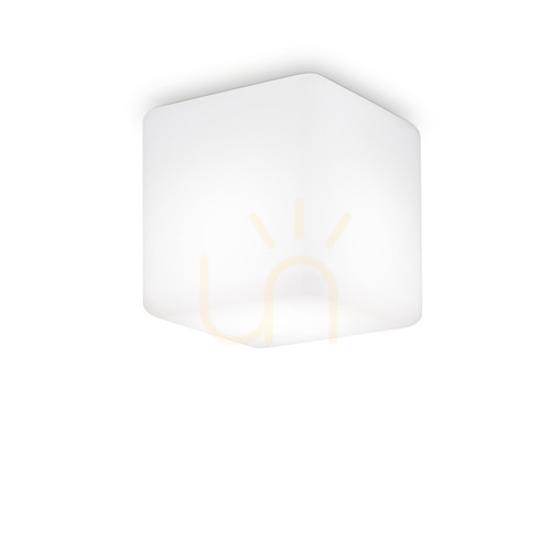 Check External Ceiling Light Ideallux Luna PL1 D20 White 20 cm 213194