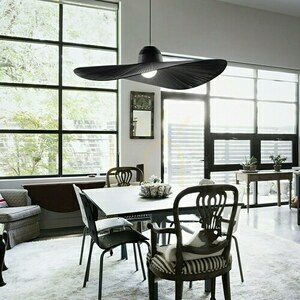 Pendant Light Ideal Lux Madame SP1 Black Textile 110 cm 174402 small 1