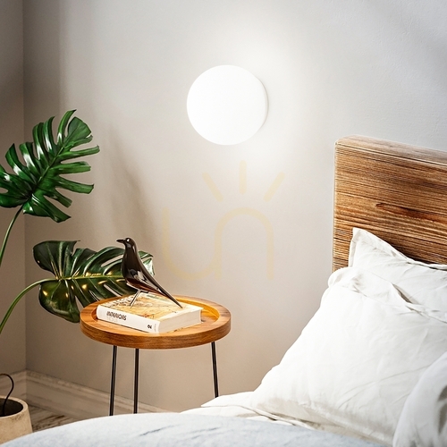 Check Wall Light Ideallux MAPA Bianco AP1 D20 White Glass Metal 059815