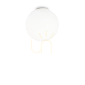 Plafond Ideallux MAPA BIANCO PL1 40 cm White Glass 059839 small 0