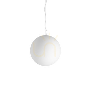 Pendant Light Ideallux MAPA BIANCO SP1 D50 White Glass Metal 032122 small 0