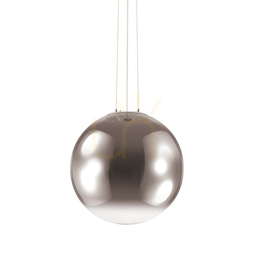 Check Pendant Light Ideallux Mapa Clear SP1 D50 Chrome Glass 161327