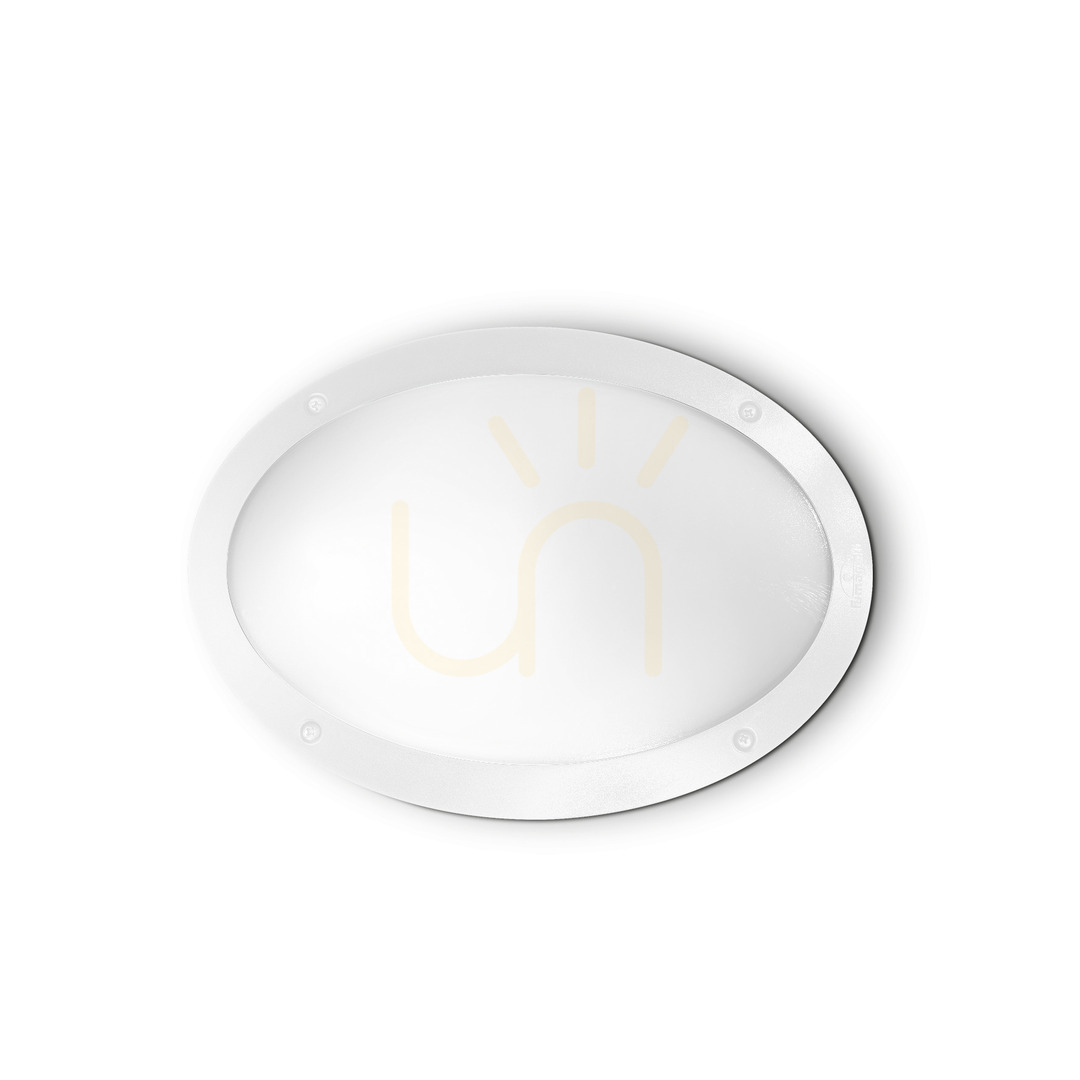 Outdoor Wall Lamp Ideallux Polar White Resin E27 096711