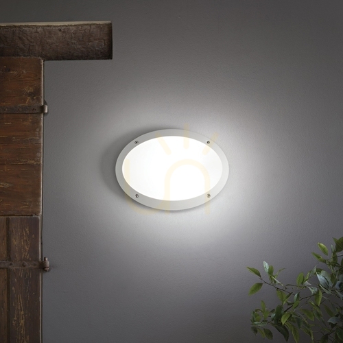 Check Outdoor Wall Lamp Ideallux Polar 096704 Black E27 33 cm