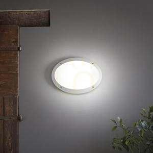 Outdoor Wall Lamp Ideallux Polar 096704 Black E27 33 cm small 1