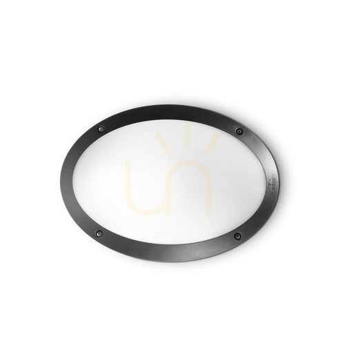 Check Outdoor Wall Lamp Ideallux Polar 096704 Black E27 33 cm