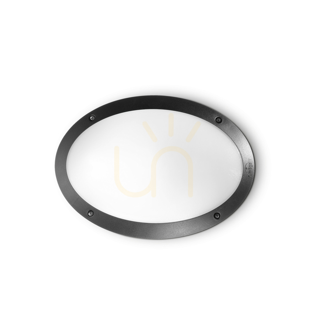 Outdoor Wall Lamp Ideallux Polar 096704 Black E27 33 cm
