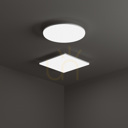 Check Outdoor Ceiling Light Ideallux MIB Round White LED 18W 3000K 30cm 269115