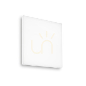 Ideal Lux MIB PL SQUARE 269122 outdoor ceiling light white LED 18 W 3000 K IP65 30 cm small 0