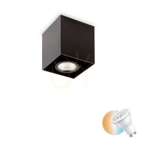 Check Plafon Ideallux MOOD PL1 D09 Square Black 243948