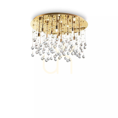 Check Plafon Ideallux Moonlight PL12 Oro złoty 60 cm 082783