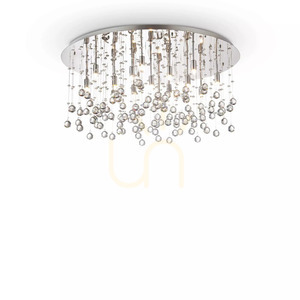 Plafond Ideallux Moonlight PL15 Cromo chrome crystal 80 cm 077819 small 1