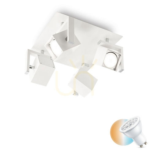 Check Plafon Ideallux Mouse PL4 Bianco biały 4xGU10 29 cm 073583