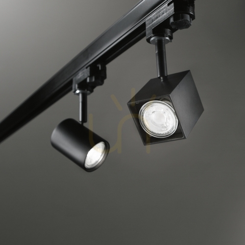 Check Track Light Ideallux Mouse Track Nero Black GU10 1-Light Metal 229782
