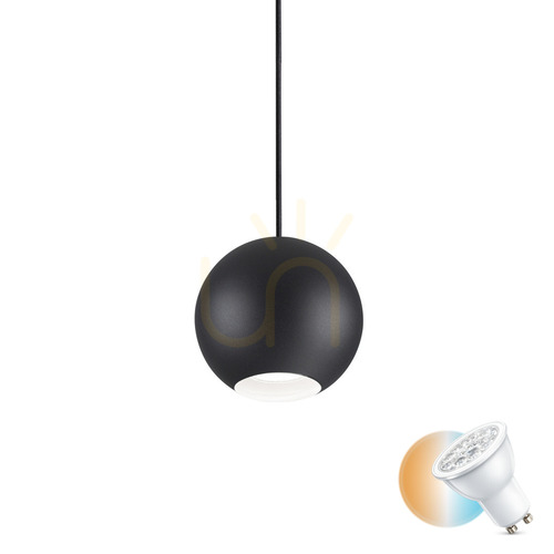 Check Pendant Light Ideallux MR JACK SP1 Big Black Metal GU10 231297