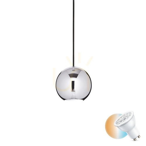 Check Pendant Light Ideallux MR JACK SP1 Small Chrome 116457