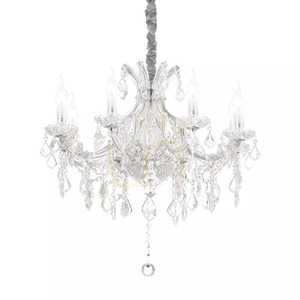 Pendant Light Ideallux Napoleon SP8 Chrome Crystal 67 cm 167244 small 1