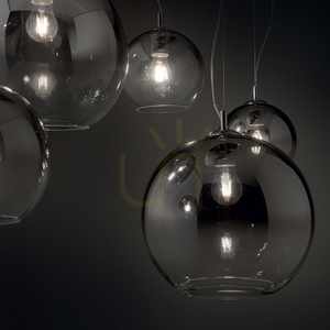 Pendant Light Ideallux Nemo SP1 D30 Chrome Glass 149592 small 5