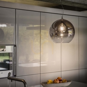 Pendant Light Ideallux Nemo SP1 D40 Chrome Smoked Glass 250359 small 4