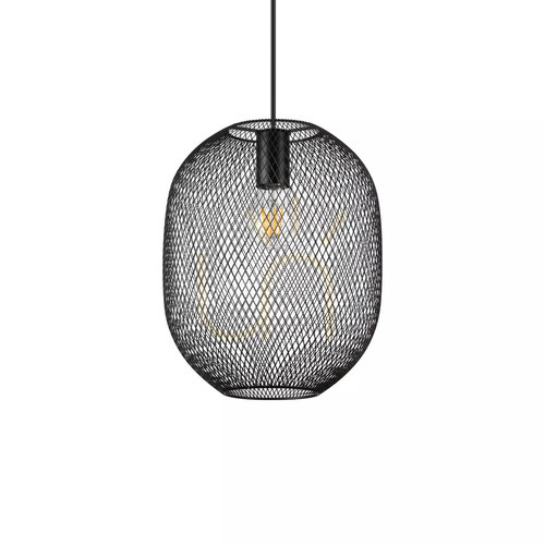 Check Pendant Light Ideal Lux Net SP1 D24 Black Gold 24.5 cm 328119