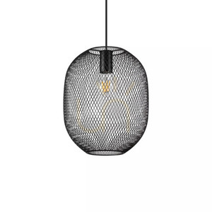 Pendant Light Ideal Lux Net SP1 D24 Black Gold 24.5 cm 328119 small 1