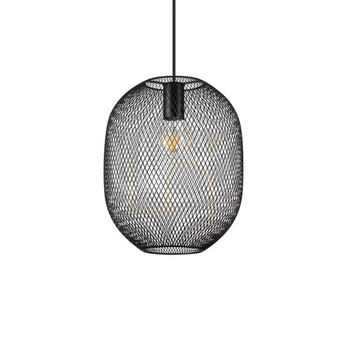 Check Pendant Light Ideal Lux Net SP1 D24 Black Gold 24.5 cm 328119